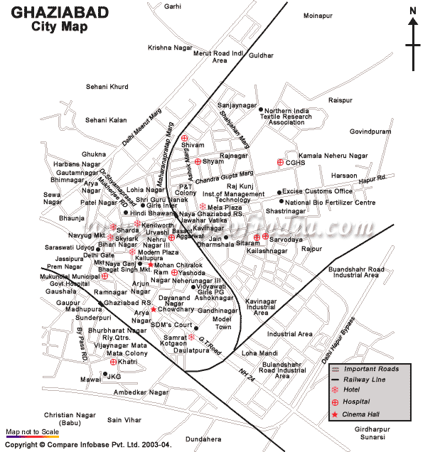 ghaziabad city map