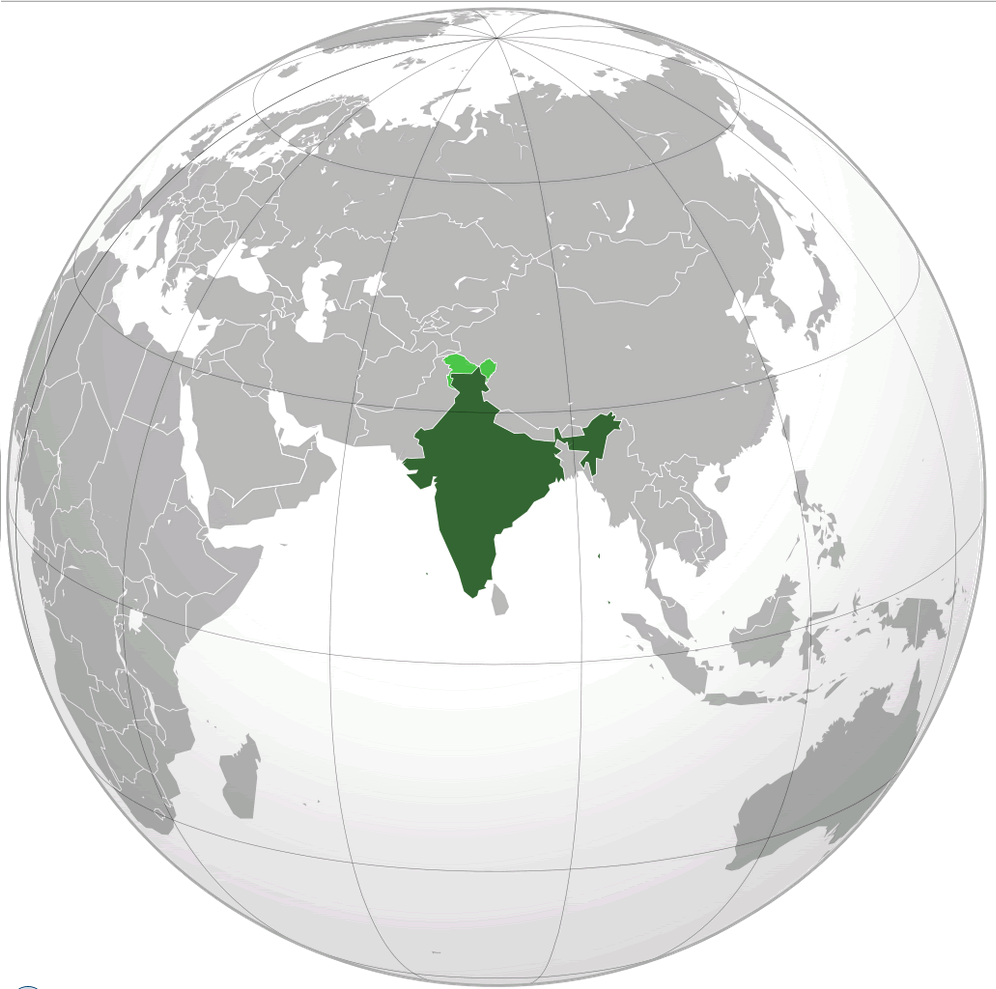india location map