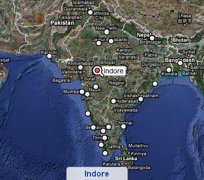 india indore satellite map