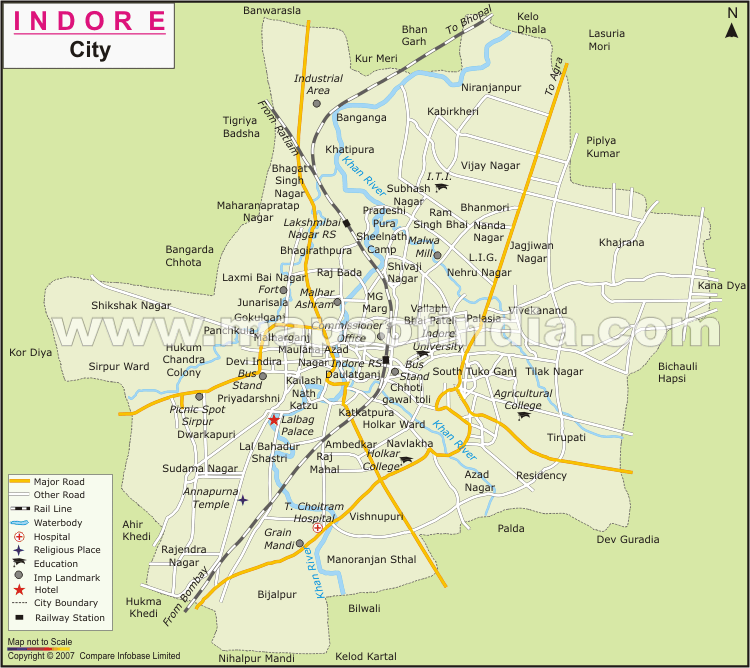 indore city map