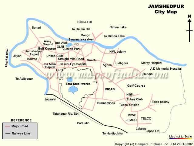 jamshedpur map