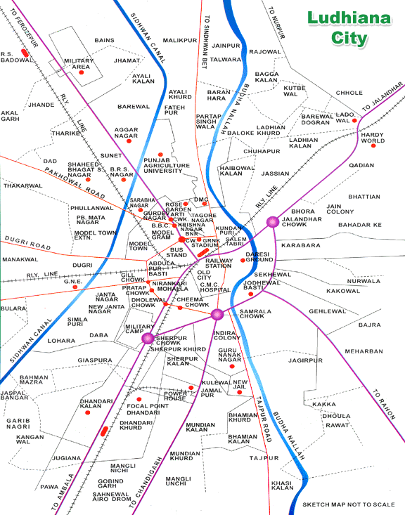 Ludhiana city map
