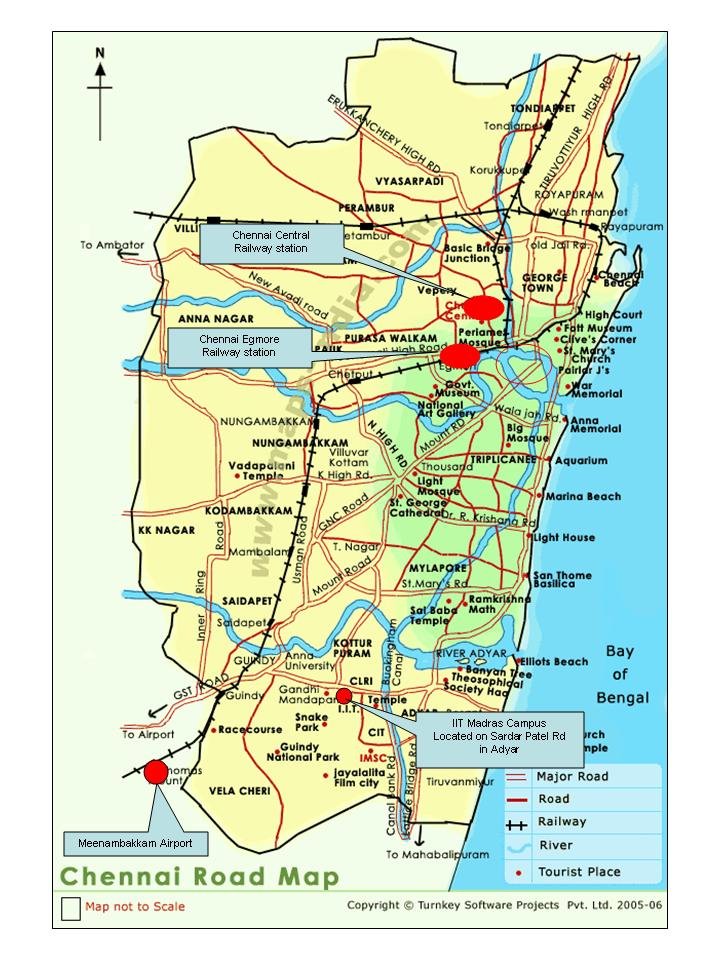 Madras map