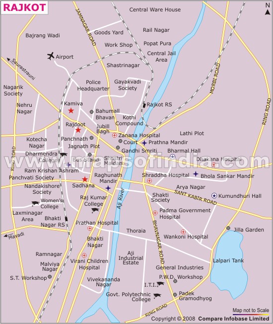 Rajkot map