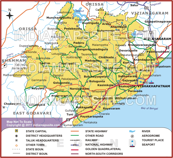 Vishakhapatnam road map