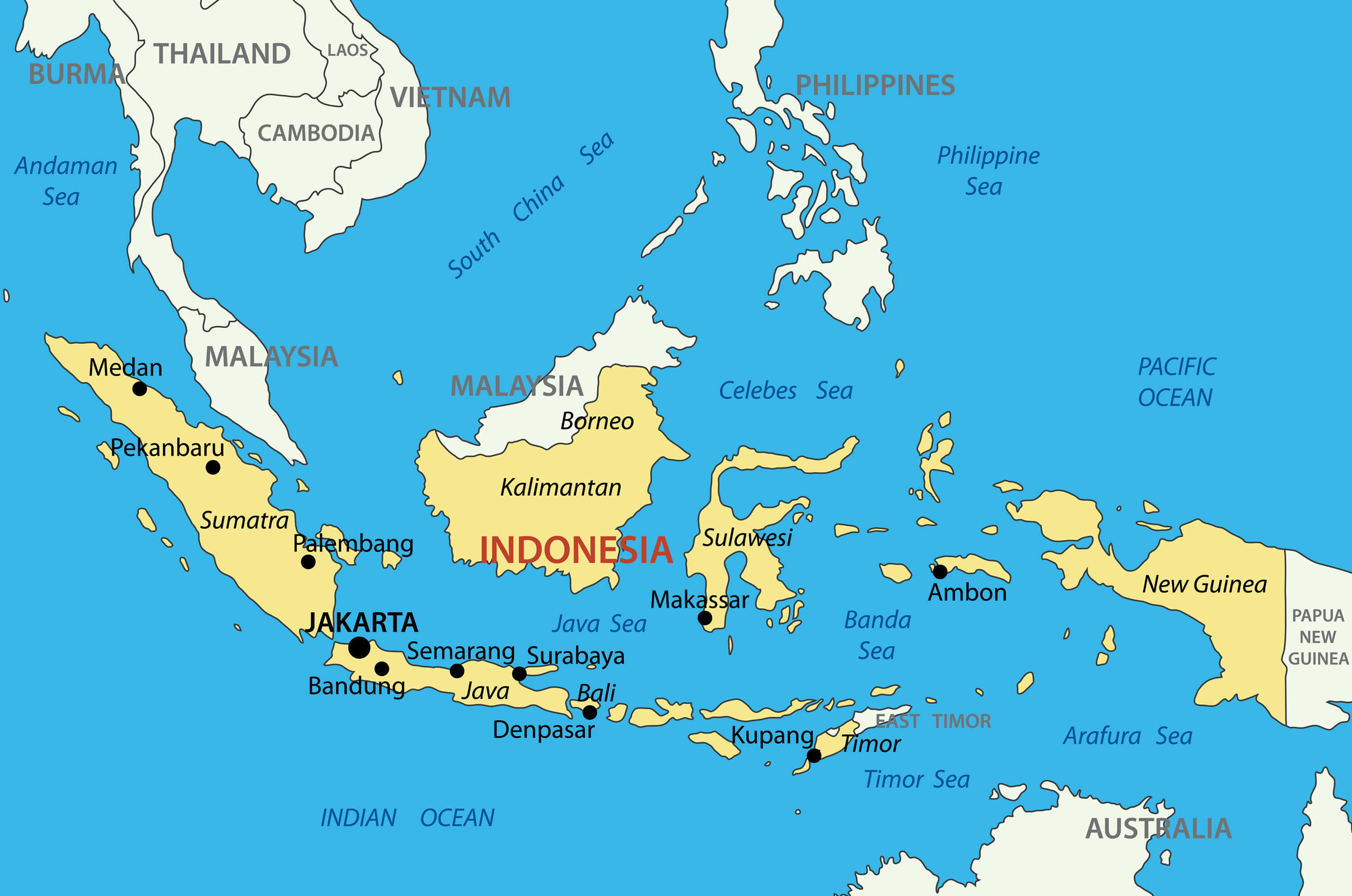 Republic of Indonesia Map
