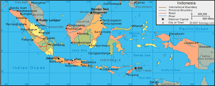 maps of indonesia