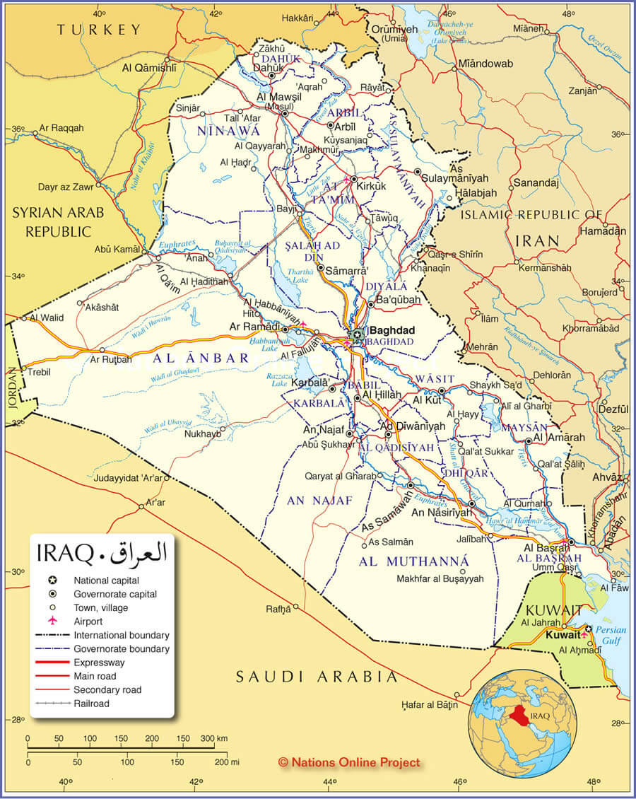 iraq maps