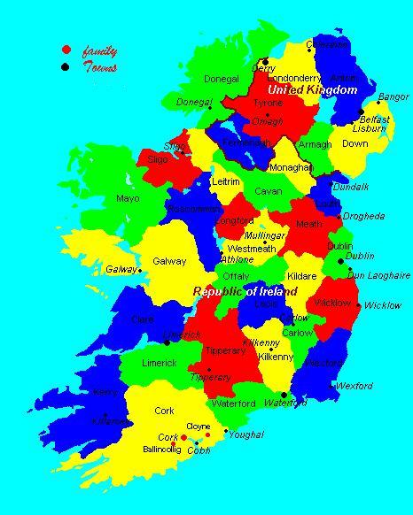 ireland provinces map Cork