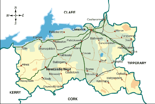 limerick area map