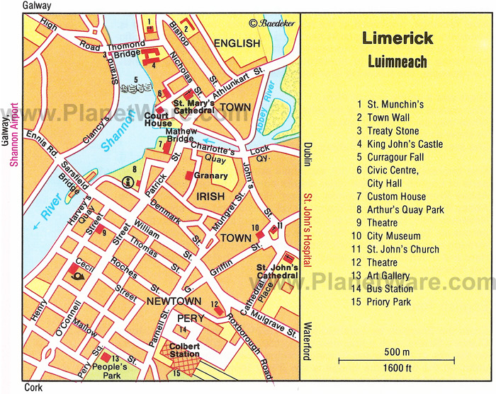 limerick districts map