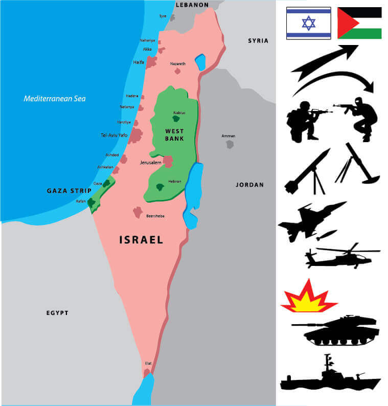 Israel Middle East Map