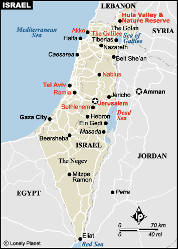 israel maps