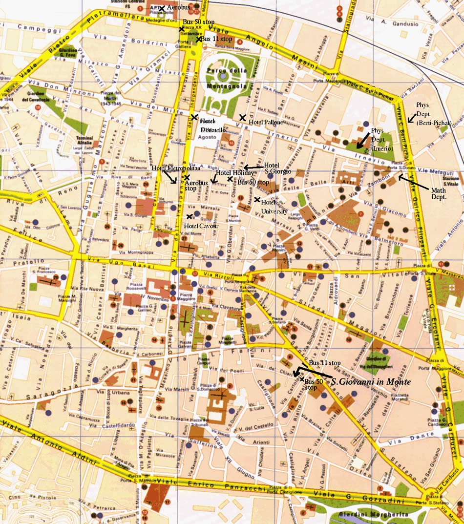 Bologna area map