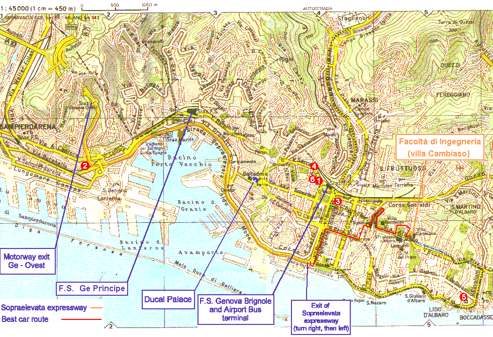Genoa historical map