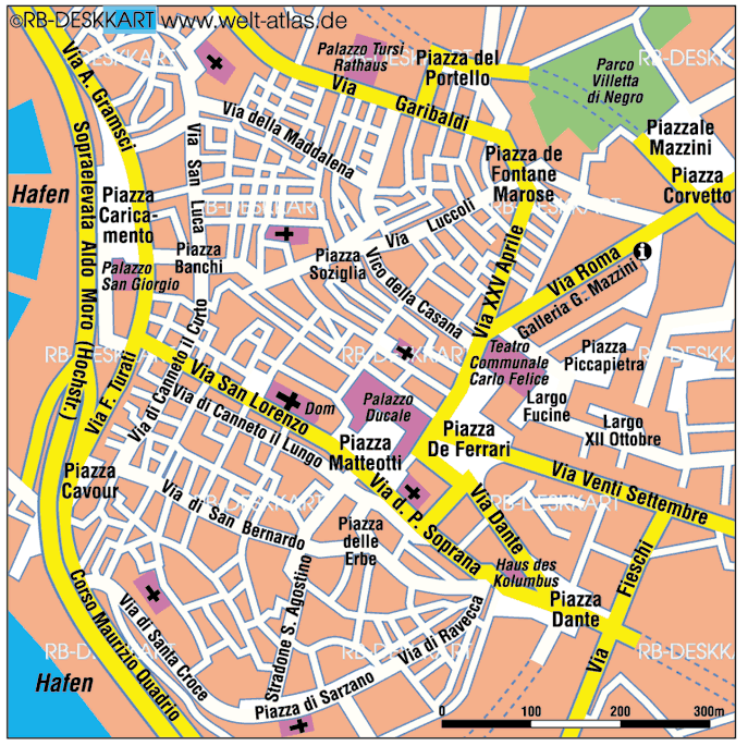Genoa street map