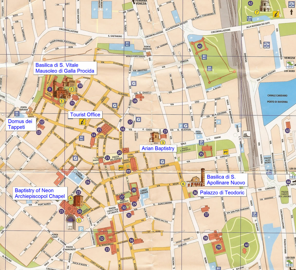 Ravenna street map