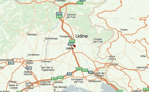 udine route map