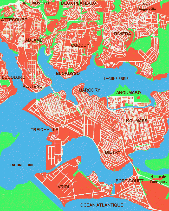 abidjan city center map