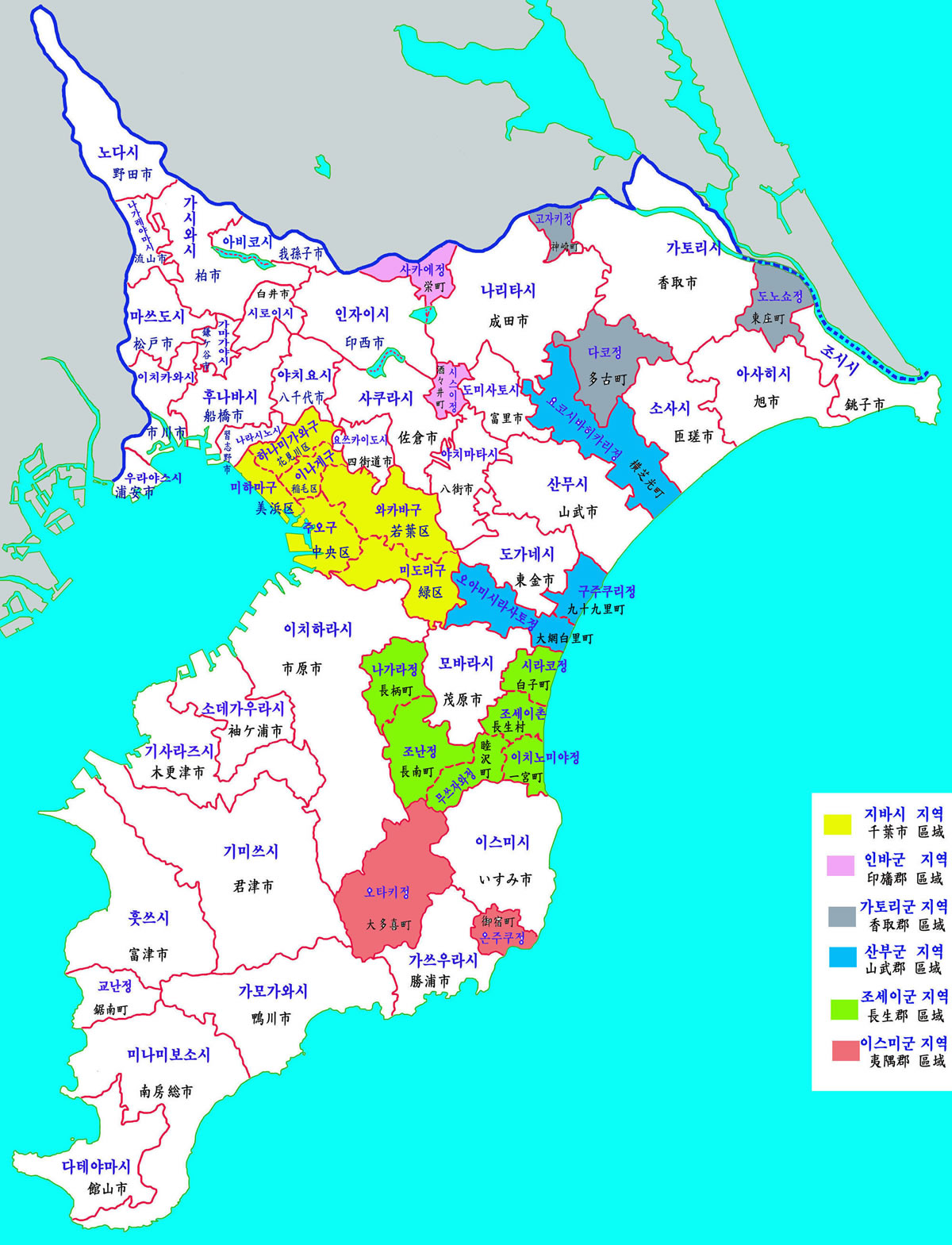 Chiba map japan