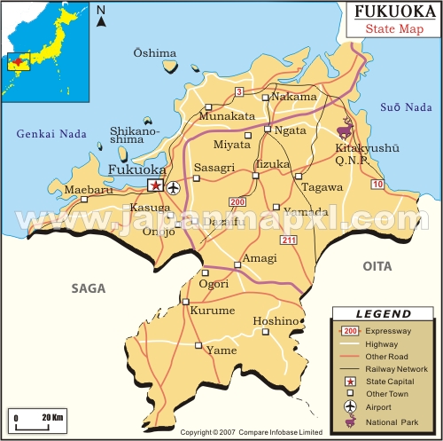 fukuoka map