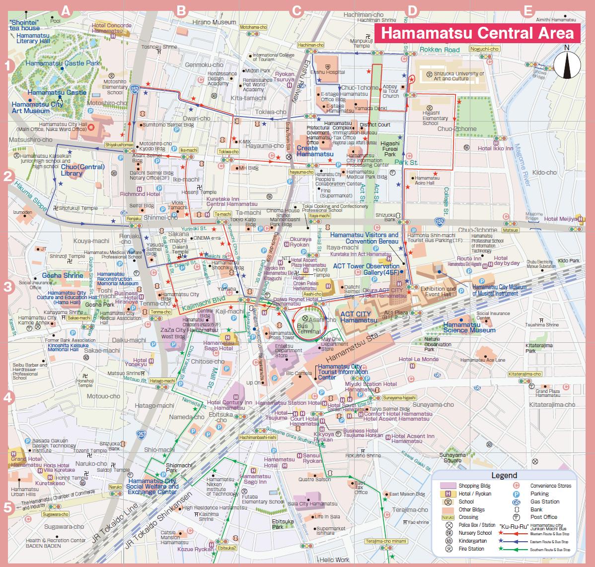 hamamatsu downtown map
