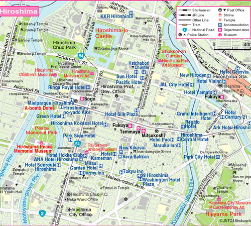 Hiroshima center map