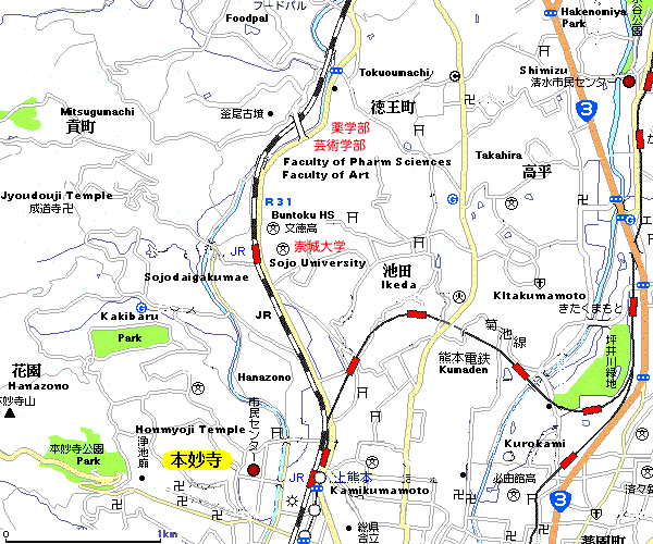 Kurashiki japan map