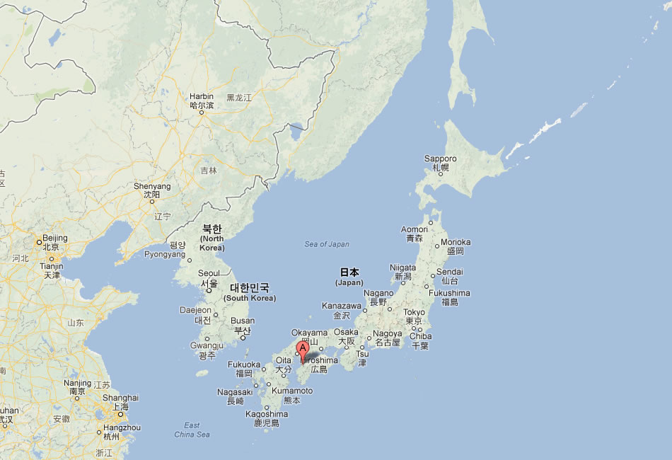 map of Matsuyama japan