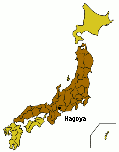 nagoya map japan