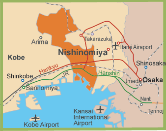 Nishinomiya province map