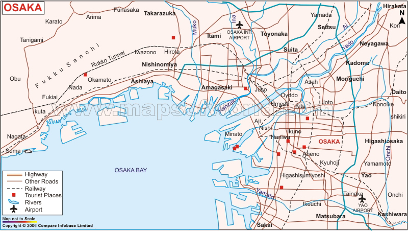 map of osaka