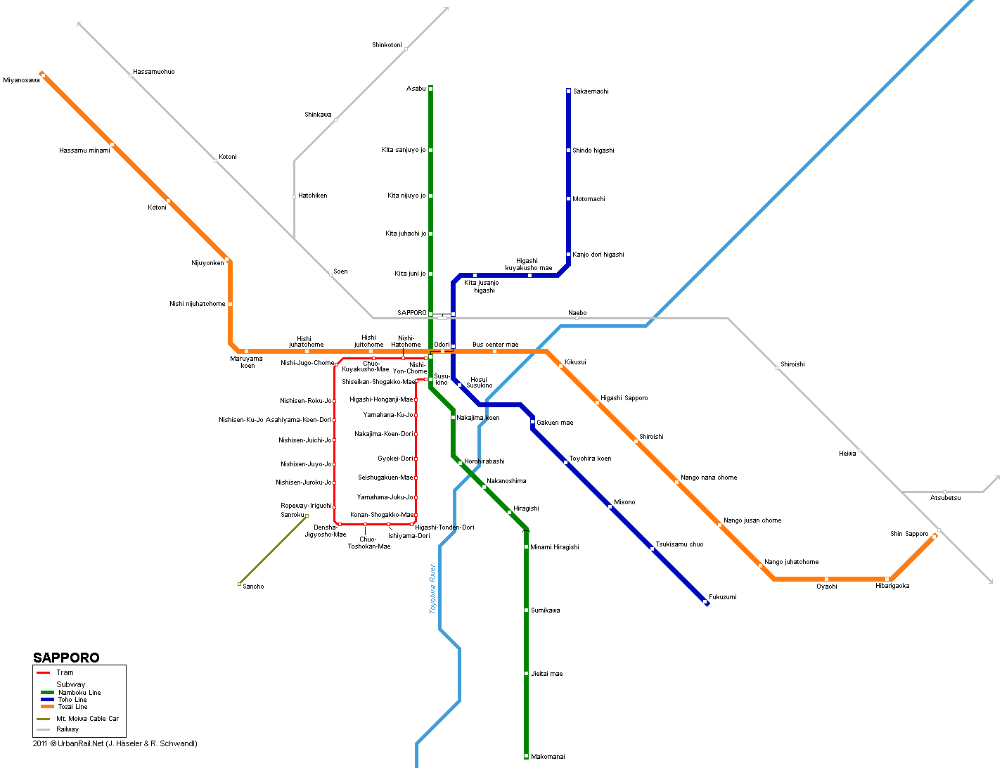 sapporo metro map
