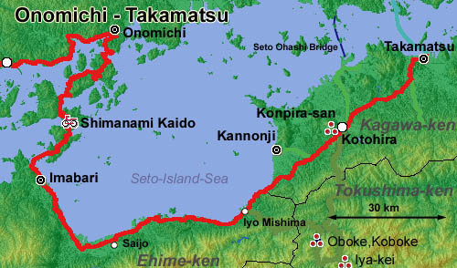 Takamatsu onomichi map