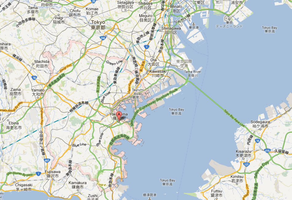 map of Yokohama
