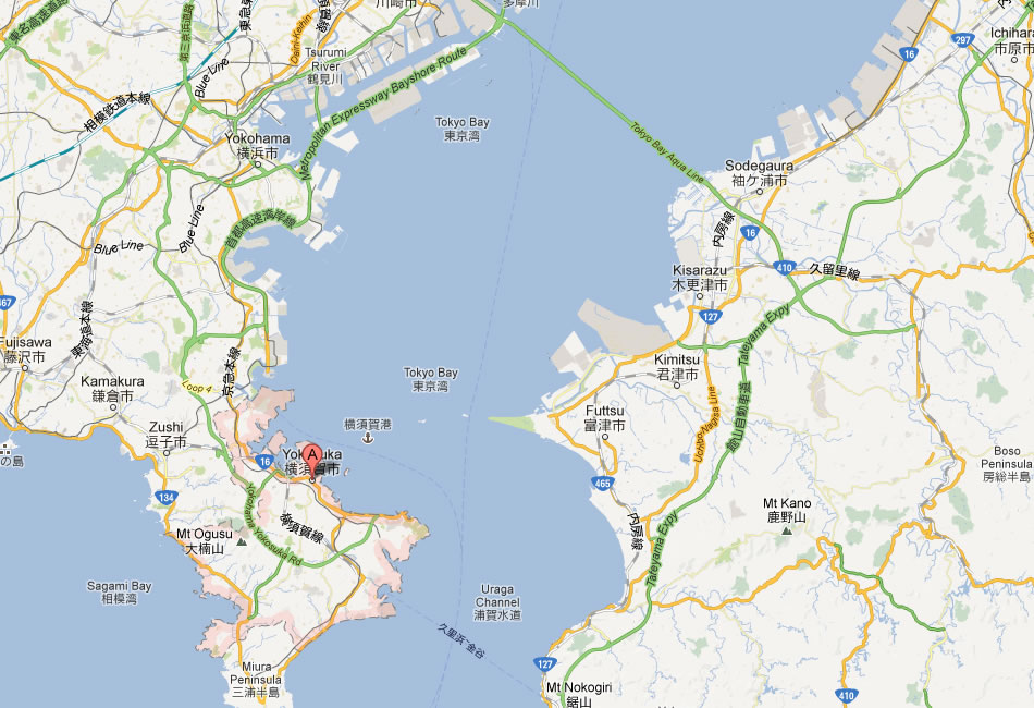 map of Yokosuka