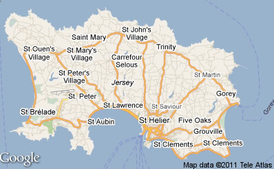 map of Jersey