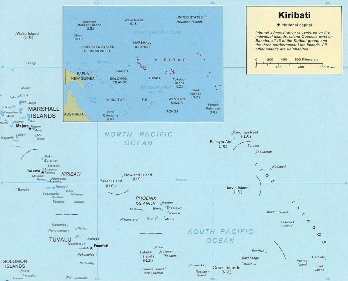 kiribati location map