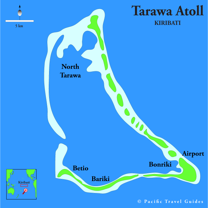 kiribati map tarawa atoll