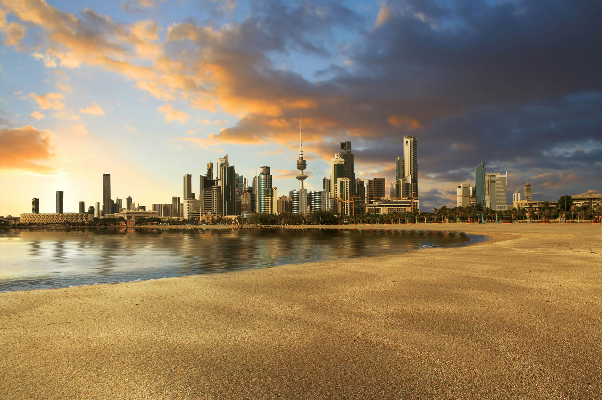 Kuwait City landscape view