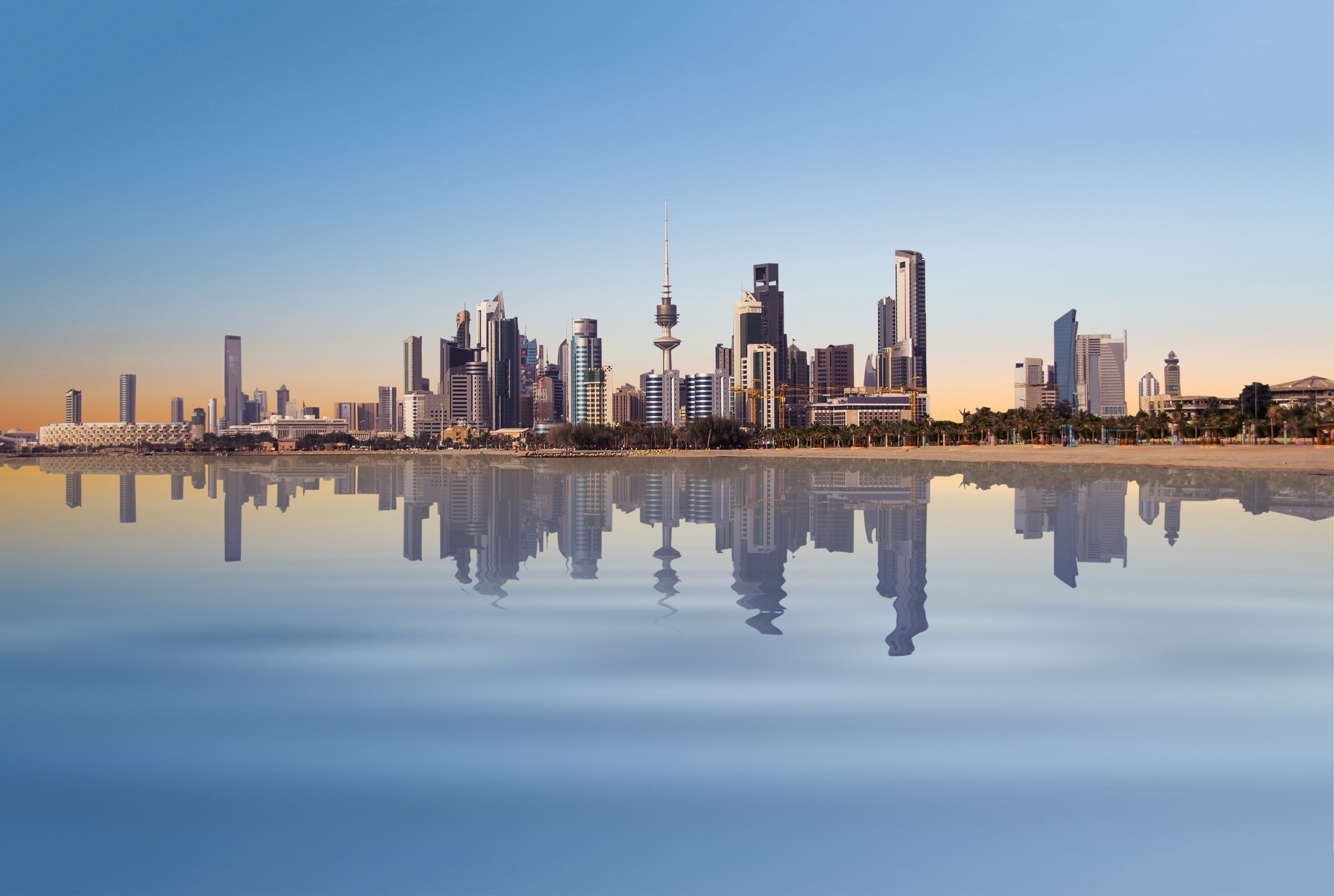 view of Kuwait cityscape