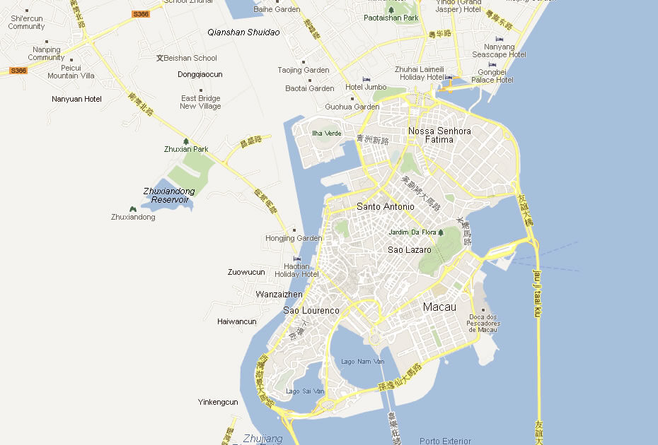 map of macao