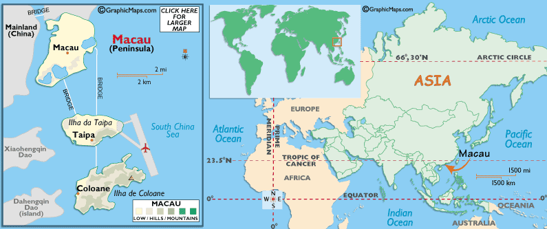 map of macau