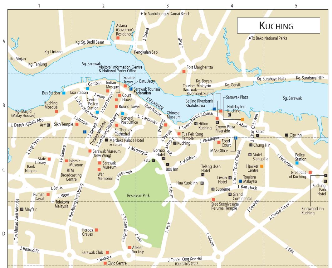 Kuching Guide Map