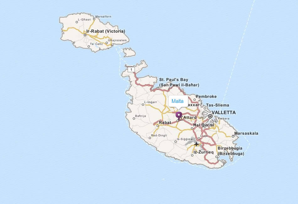 map malta