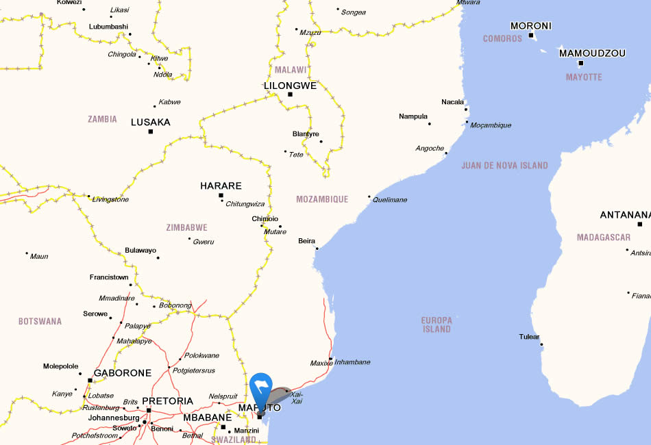map mozambique maputo