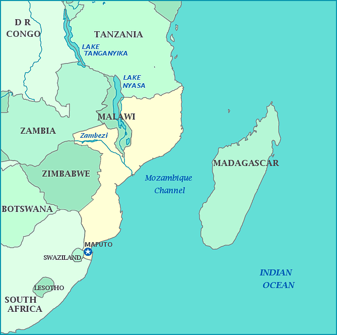 map of maputo mozambique