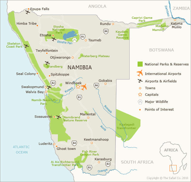 namibia national map