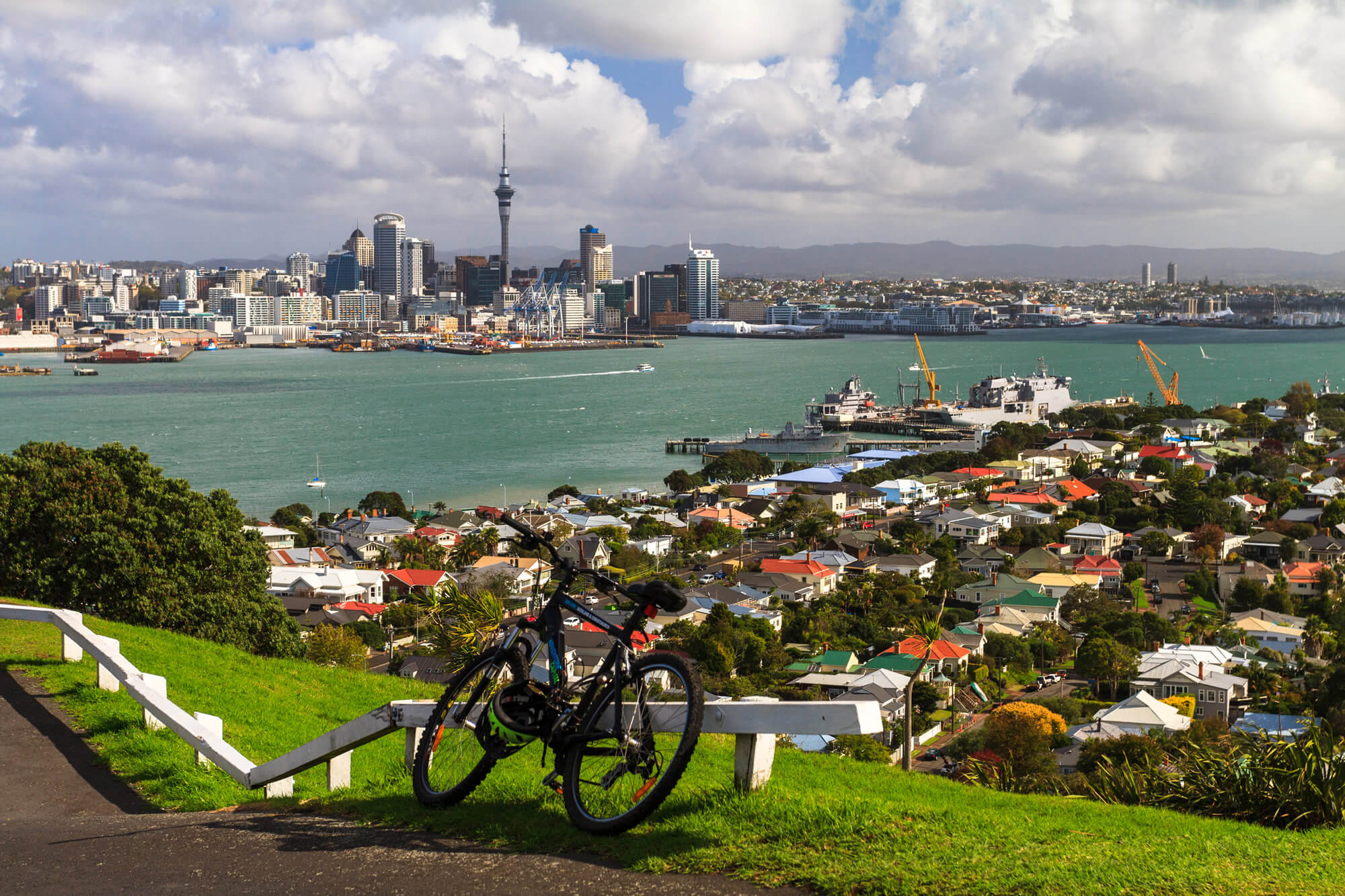 Auckland City from Mount Victoria, Devonport, New Zealand