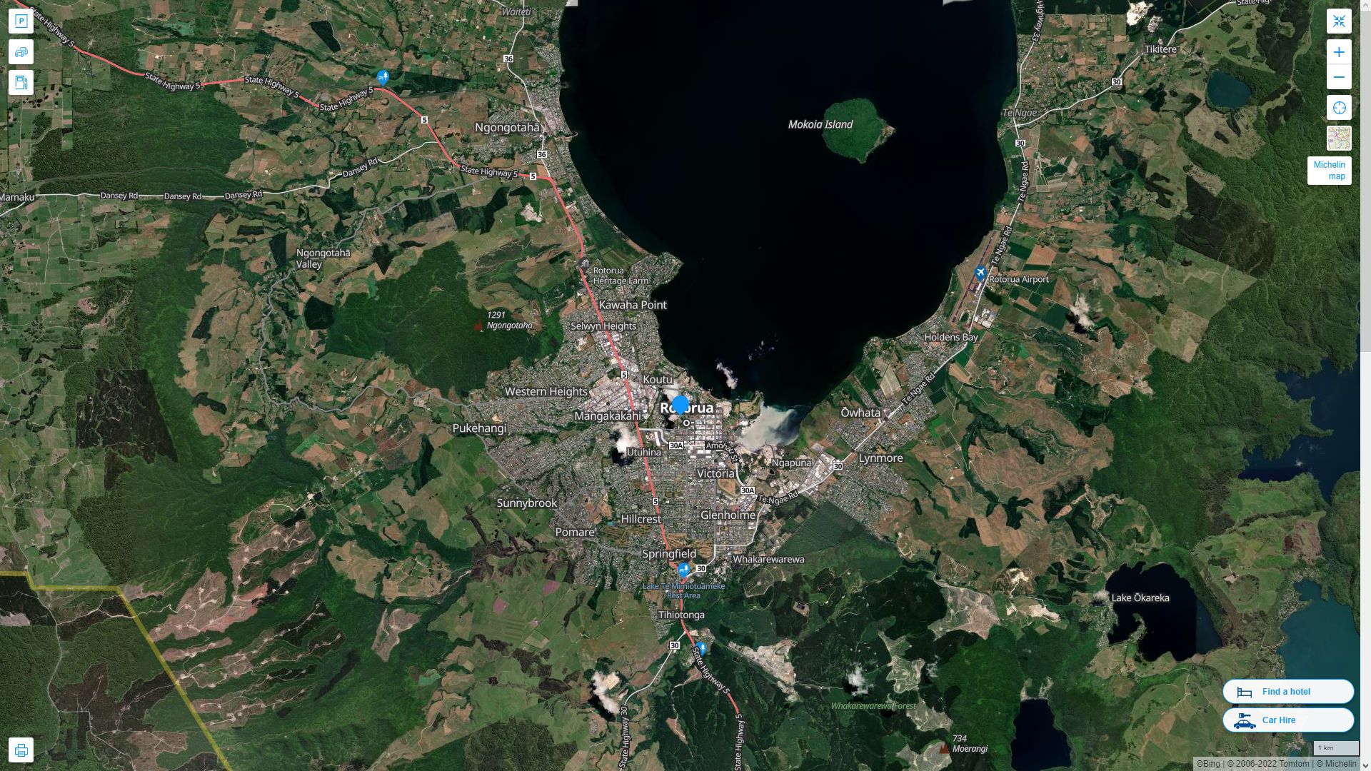 Printable Rotorua Maps Rotorua Map